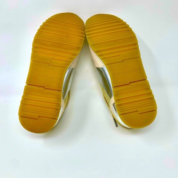 Michael Kors Gold/Silver/Cream 8.5 Sneakers - Picture 7 of 7